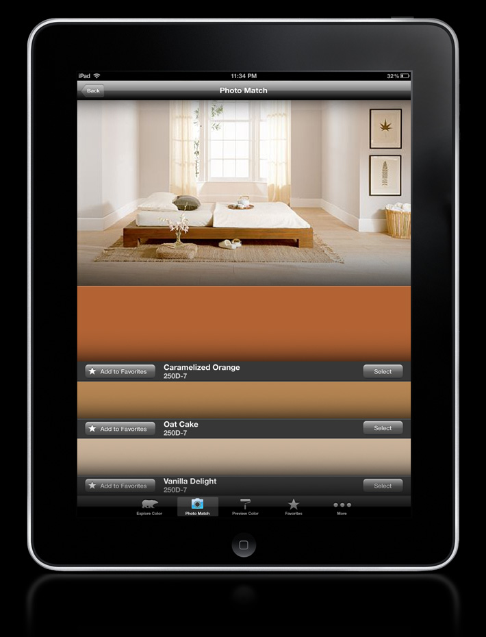 Behr Colorsmat Mobile Application