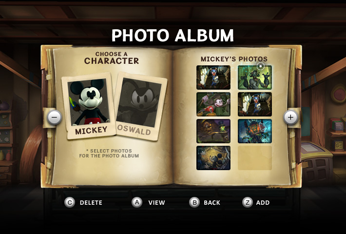 Epic Mickey 2: The Power of Two Game UI