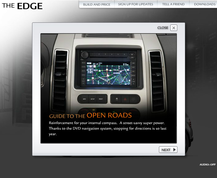 2007 Ford Edge Microsite