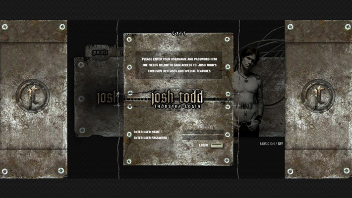 Josh Todd Microsite