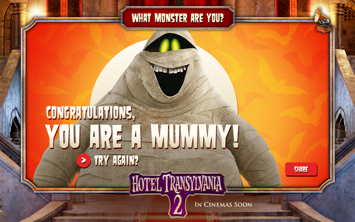 Hotel Transylvania 2: What Monster Are You?