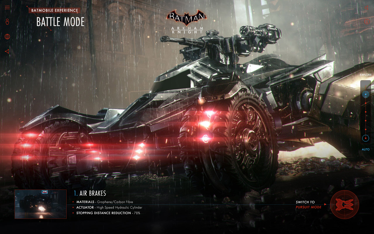 Batman: Arkham Knight Batmobile Experience